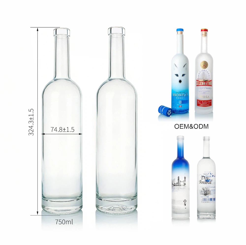 750ml glass bottle