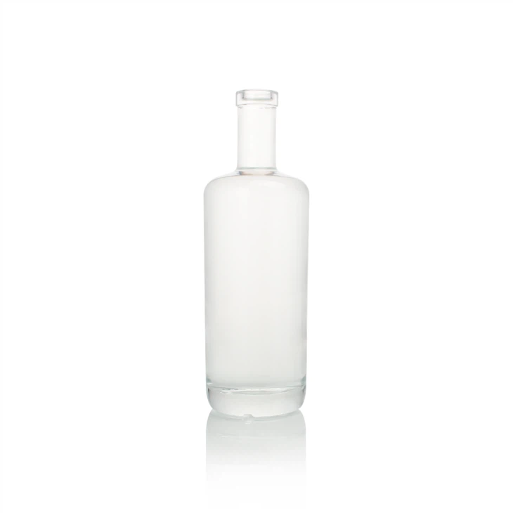 CHANGYOUGLASS Luxury Customizable Clear Glass Bottles Empty Square Cube Sizes Whiskey Brandy Tequila Gin Hot Stamping Packaging