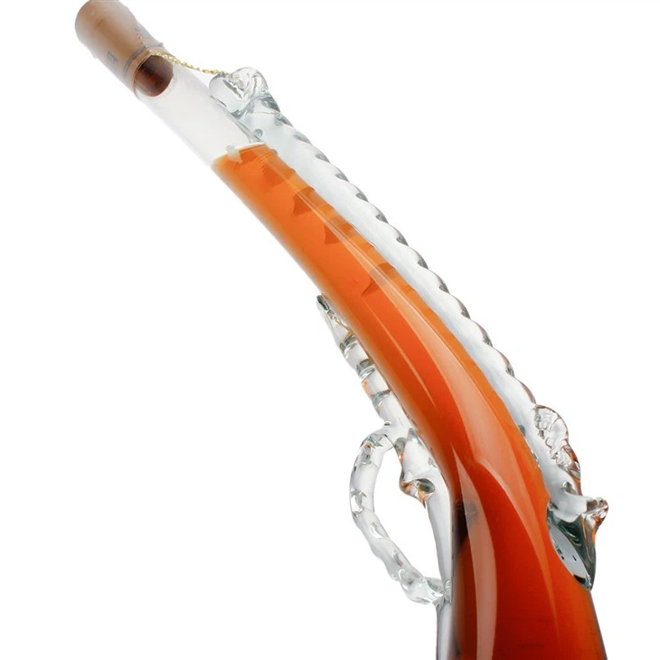 Gun-Shaped High Borosilicate Spirit Bottle high quality